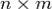 n \times m
