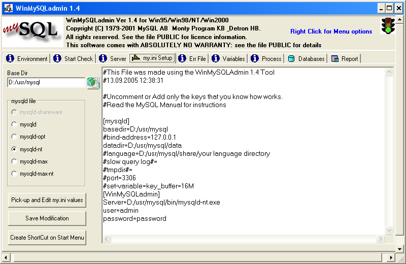     web- Apache, PHP, MySQL    Windows