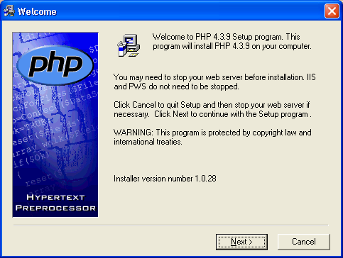     web- Apache, PHP, MySQL    Windows